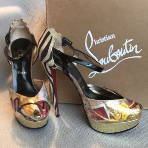 Christian Louboutin “Trash” multicolored Heels
